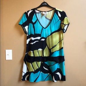 Joseph Ribkoff short sleeve colourful top